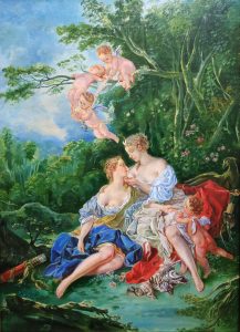 Jupiter and Callisto. Francois Boucher. Artist Natalia Reznik