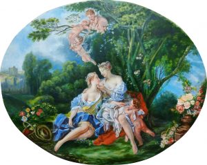 Jupiter and Callisto. Francois Boucher. Artist Natalia Reznik