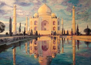 Taj Mahal. Artist Natalia Reznik